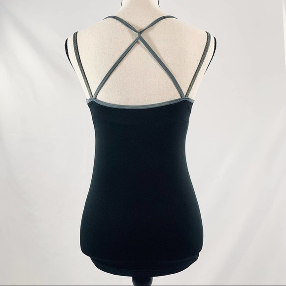 CHAMPION Fitted Athletic Tank Black Workout Running Gym Fitted - Picture 4 of 5